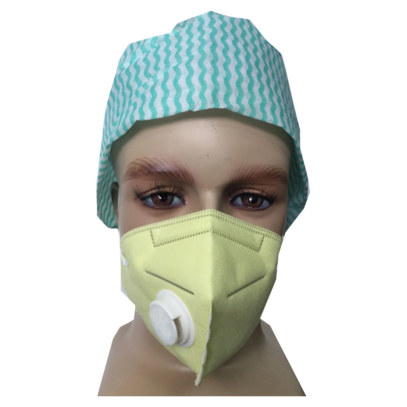 Disposable Folded N95 Protective Face Mask with Valve