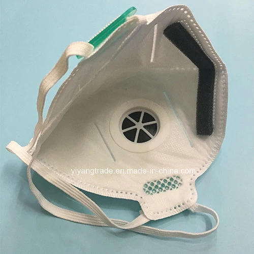 Nonwoven N95 Dust Mask with valve Folded Shape